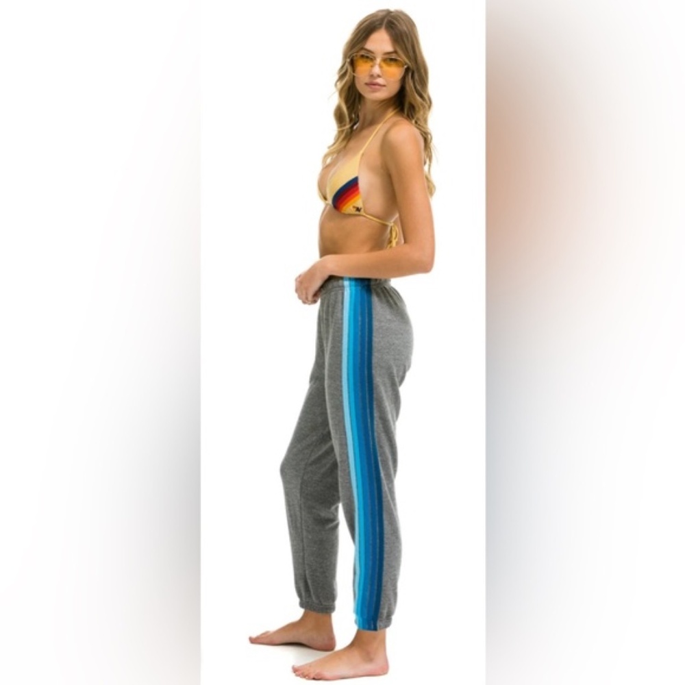 Aviator Nation blue stripe sweatpants XS
